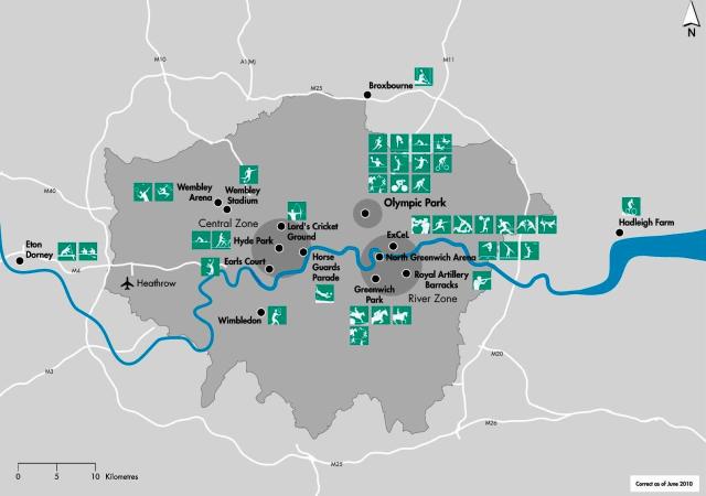 London Olympic sites